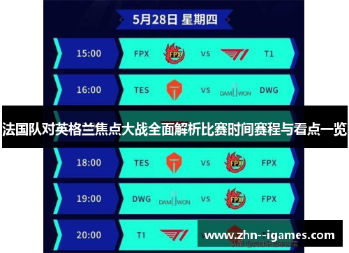 法国队对英格兰焦点大战全面解析比赛时间赛程与看点一览